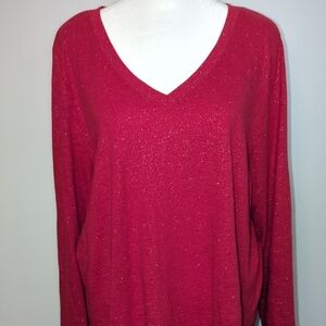 Sparkle V-Neck Tee By Sonoma